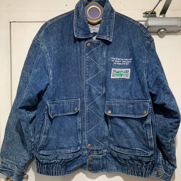 Kongloon Jeans Other - VINTAGE KONGLOON JEANS SHERPA LINED EMBROIDERED JACKETS SIZE L